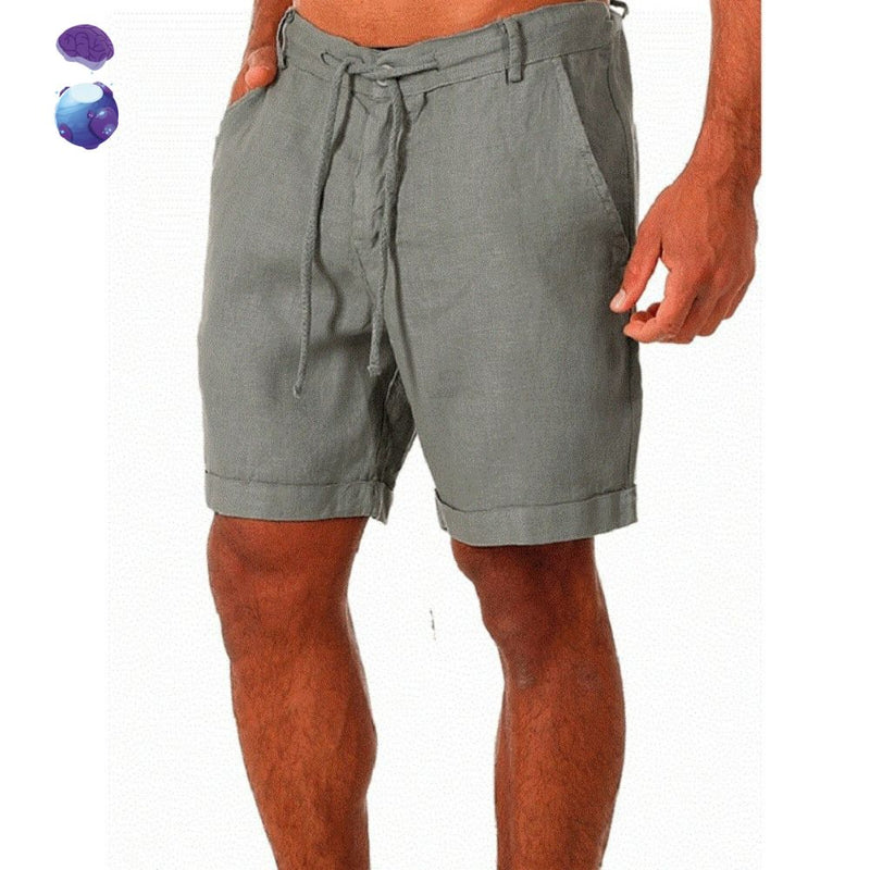 Bermuda Casual Em Linho Masculina 1