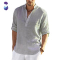 Camisa Casual em Linho Masculina