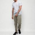 Calça Casual em Linho de Algodão Masculina