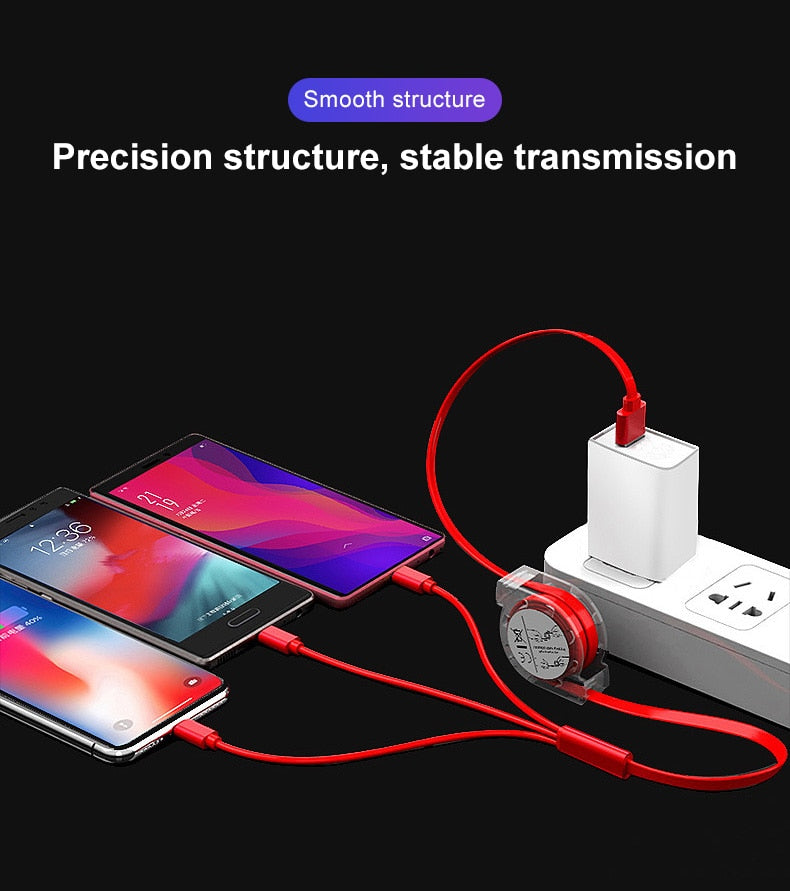 Adaptador 3 em 1 - para iPhone/Android