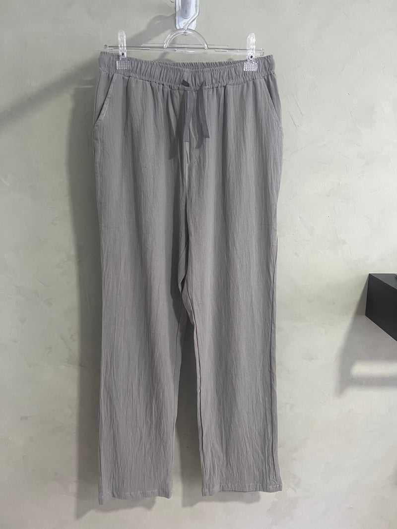 Calça Casual em Linho de Algodão Masculina 1