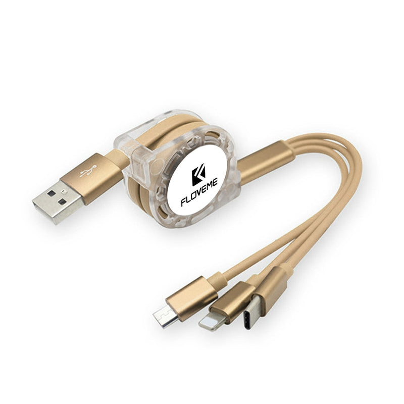 Adaptador 3 em 1 - para iPhone/Android