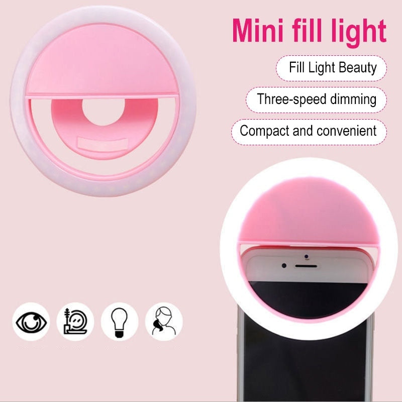 Mini Ring Light - Iluminação para as suas fotos